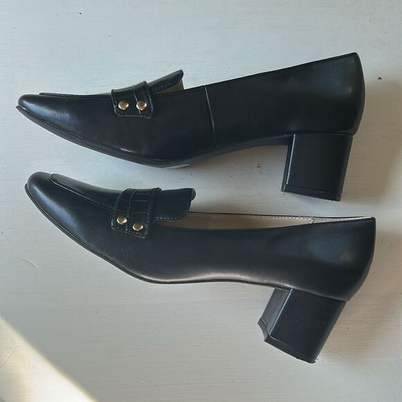 Liz Claiborne Black Slip On Classic Two Inch Heel New No Box Women’s 8 - Picture 8 of 14